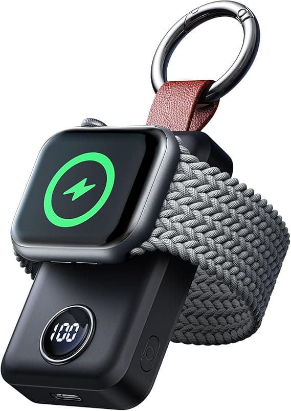 JOYROOM Bezprzewodowa ładowarka 2000 mAh do Apple Watch Series 9/8/7/6/5/SE/4/3/2/UItra 2/Ultra, magnetyczna ładowarka bezprzewodowa, akcesoria podróżne